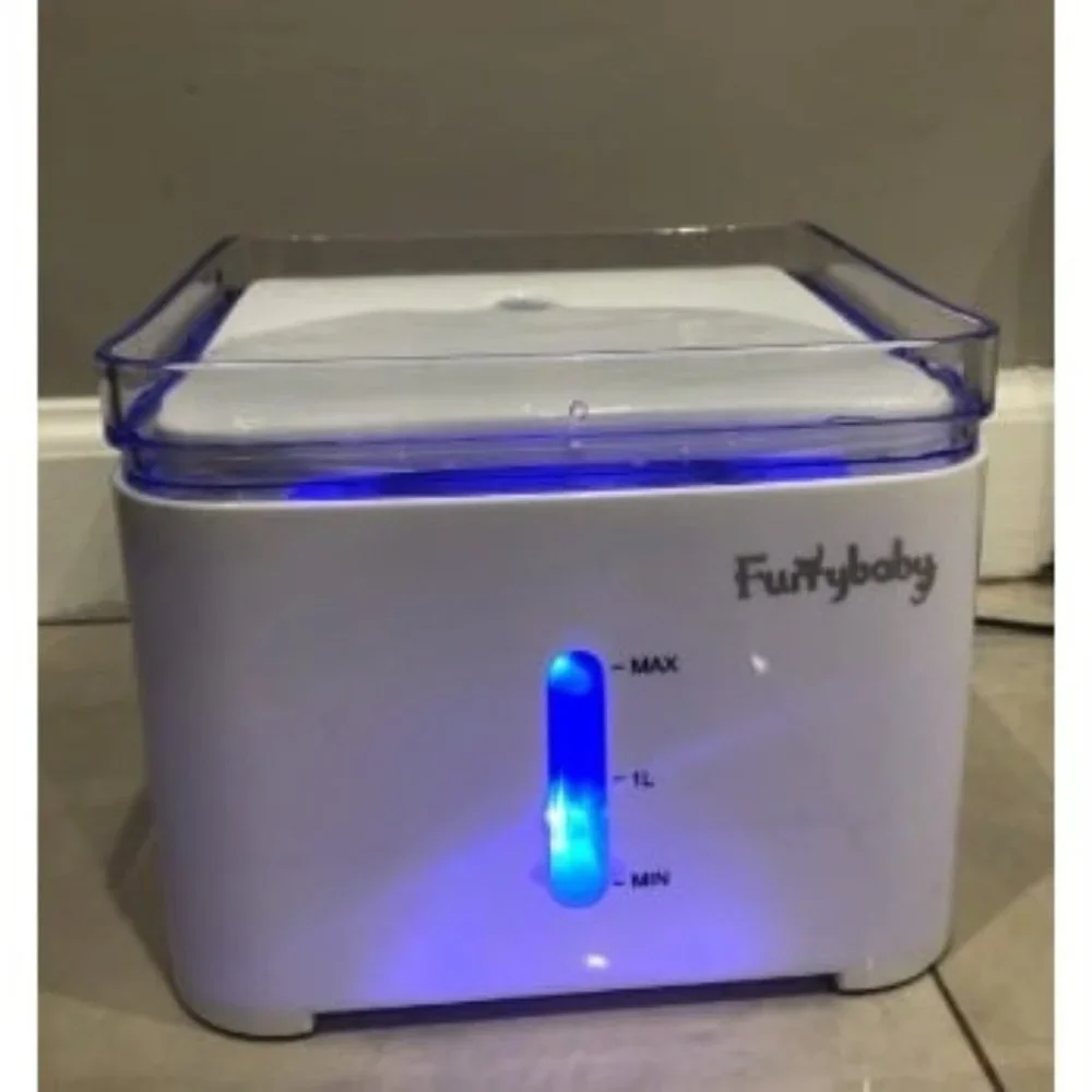 New Cat Drinking Water Fountain, LED Automatic Pet Water Dispenser